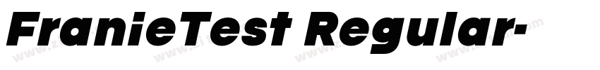 FranieTest Regular字体转换